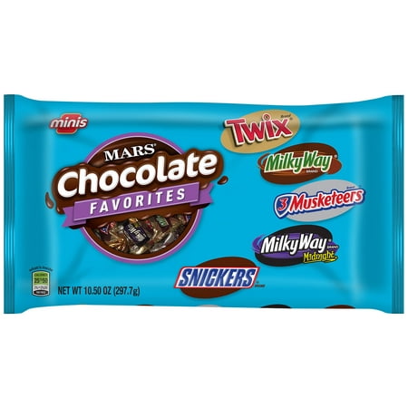 Mars Chocolate, Variety Pack Candy Bars, Minis Size, 10.5 Ounce