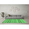 thumbnail image 3 of Ahgly Company Indoor Rectangle Abstract Emerald Green Modern Area Rugs, 2' x 4', 3 of 4