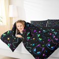 thumbnail image 4 of Homewish Black Cats Boy Girl Bedding Comforter Set 2pcs,Gradient Starry Sky Twin Comforter Sets Microfiber,Kawaii Animal Breathable Bedding Set,Super Cozy Room Decor,Reversible, 4 of 8