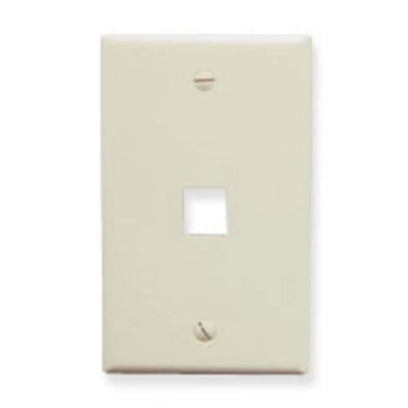 FACE-1-AL 1 Port Faceplate - Almond