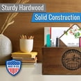 thumbnail image 3 of Farmhouse Mail Organizer For Countertop Wooden Rustic Mail Holder For Desk, 3 of 7