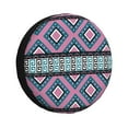 thumbnail image 1 of DouZhe Waterproof Spare Tire Cover, Vintage Tribal Style Pink Prints Adjustable Wheel Covers Fit for Jeep Trailer RV SUV Car, 17 inch, 1 of 7