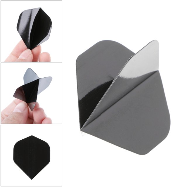30 piezas de dardos para mascotas, accesorios de dardos negros puros simples de alta calidad, ala de dardo reemplazable auspicioso ZefeiWu 8390611261351