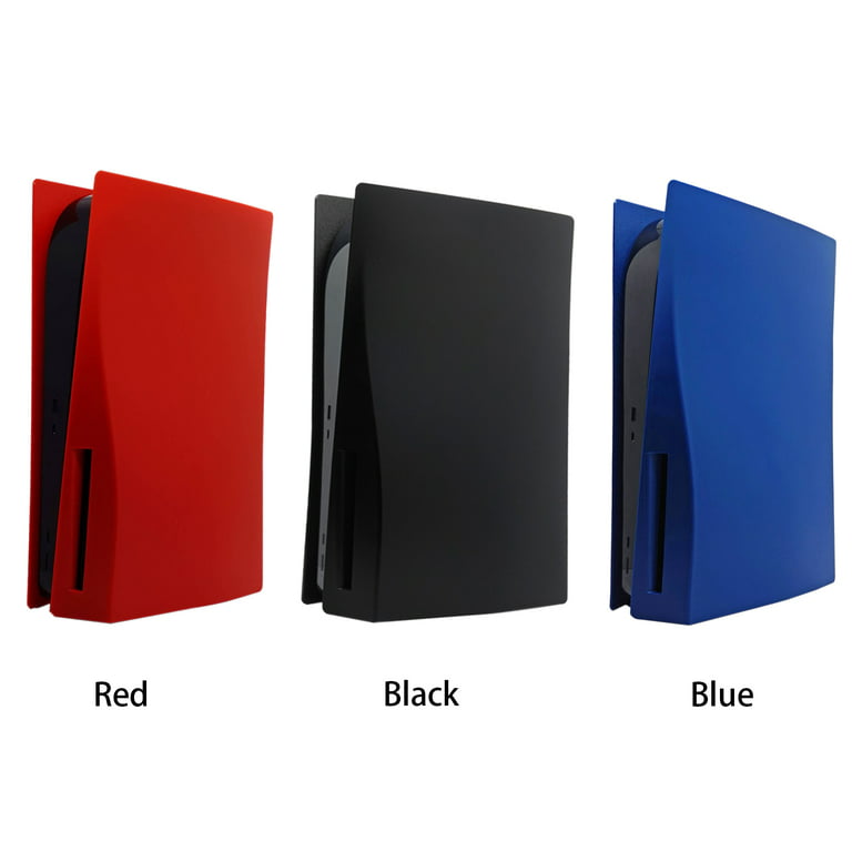 Cover for PS5 Slim Console Covers Faceplates Protective Case Skin Midnight  Black