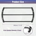 thumbnail image 6 of Unique Bargains Universal Iron Black 10" Speaker Grill Bar Audio Speaker Subwoofer Grill Grille 10 Inch 3 Bar 1 Set, 6 of 8
