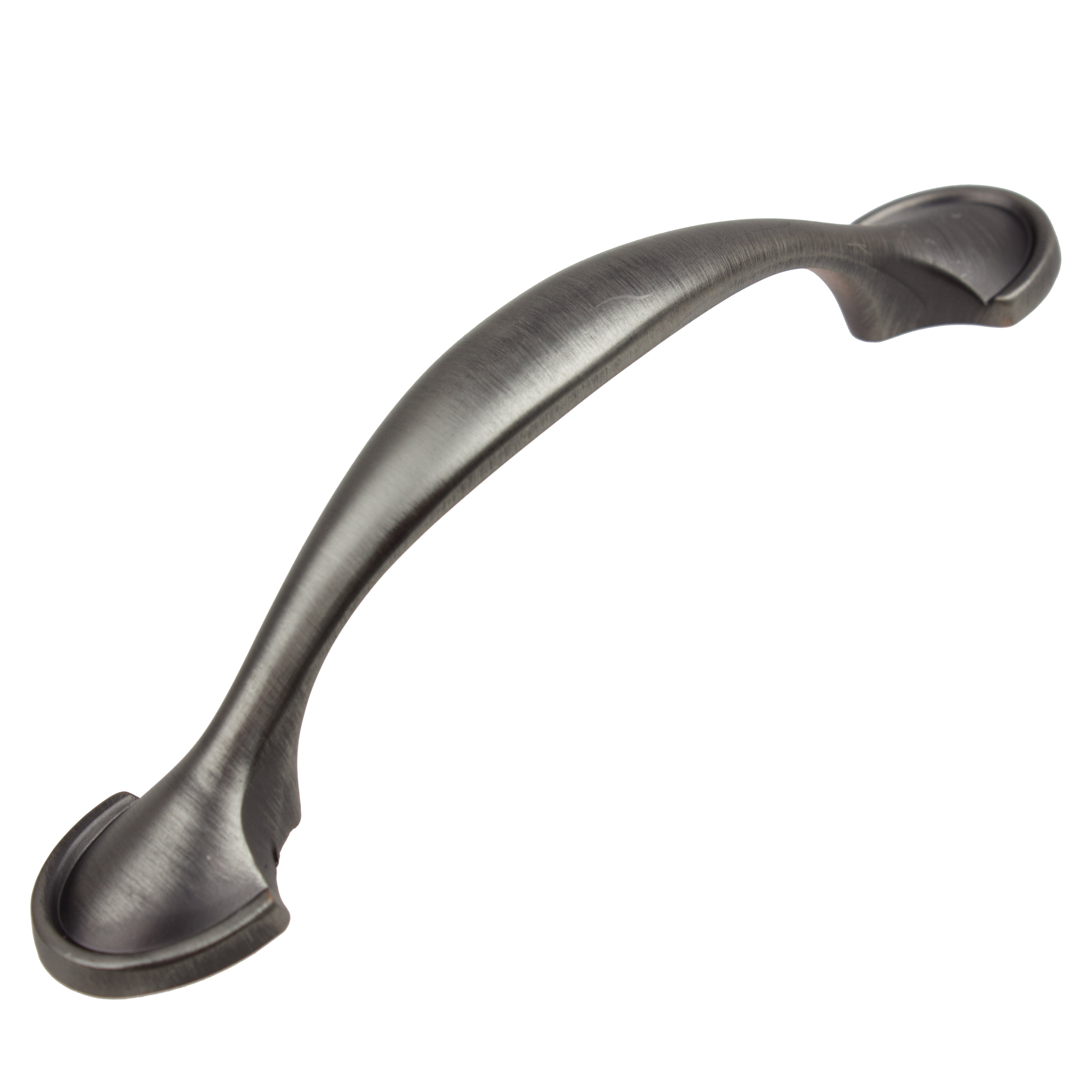 GlideRite 3 in. Center Classic Arch Pull Hardware Handle, Satin Pewter