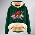 thumbnail image 3 of Christmas Cute Hoodies for Women 2025 Long Sleeve Heavyweight Holiday Hooded Sweatshirt Pullover Tops, 3 of 5