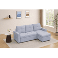 thumbnail image 1 of Jaxon Reversible Sofa Bed with Storage in Grey Fabric, 1 of 5