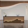 thumbnail image 2 of Checkout Supermarket Reception Desk Counter Cashier Beauty Executive Reception Desk Coffee Mostrador Recepcion Shop Furniture My Lux Decor Round, 2 of 6