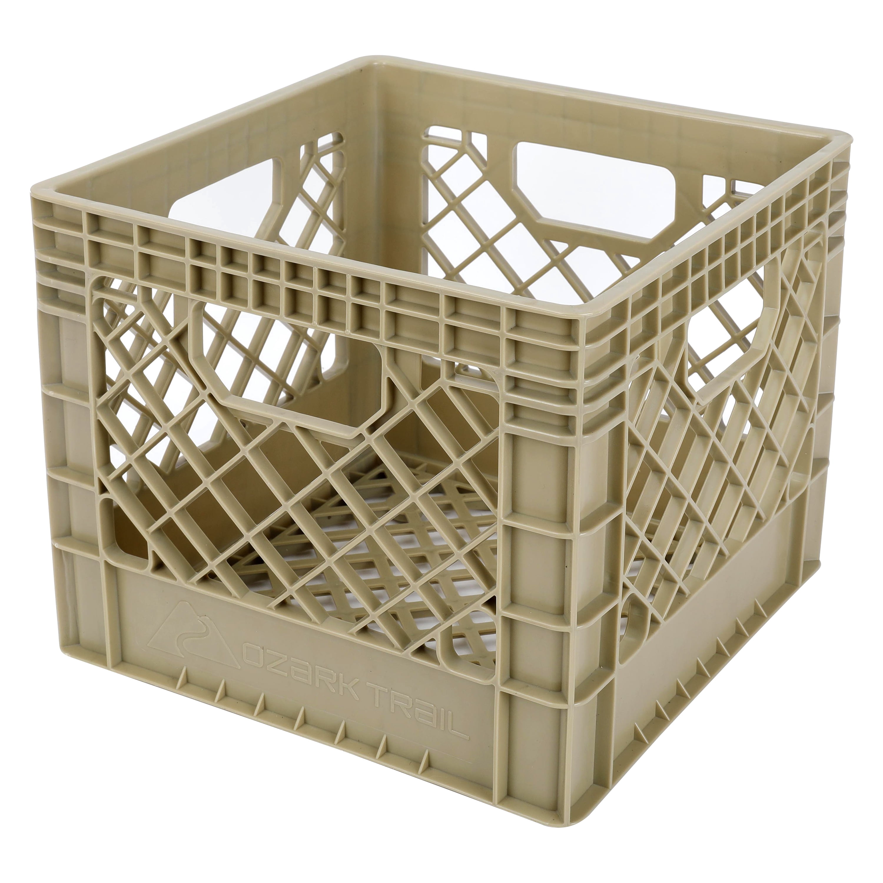 Ozark Trail Kayak Gear Storage Crate, Durable Plastic, 13 in x 13 in x 11 in, Tan