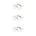 thumbnail image 4 of relayinert Fashionable Polarized Lens Small Square For Trendy Style Materials silver anti-blue 3Set, 4 of 6