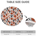 thumbnail image 6 of Orange Basketball Players Pattern Round Fitted Tablecloth with Elastic Edge,Dining Table Cover Waterproof,Outdoor Round Tablecloth for Camping,Dining,Indoor and Outdoor, 6 of 7