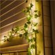 thumbnail image 2 of Monstrate 32.8ft Ivy 100LED Decoración de iluminación Solar Powered LED Fairy Vine Decoración Bombilla Cadenas de Iluminación navideña 10M 100 lámpara, 2 of 6