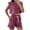 Hot Pink, variant on CHUMUD Two Piece Sets for Women Petite Summer Outfits Sleeveless Crew Neck Crop Tank Shorts Casual Set with Pockets