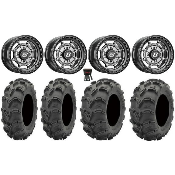 Sedona Rift 14" Wheels Grey 28" Mud Lite XL Tires Polaris RZR XP 1000 / PRO XP / Ranger XP 900/1000