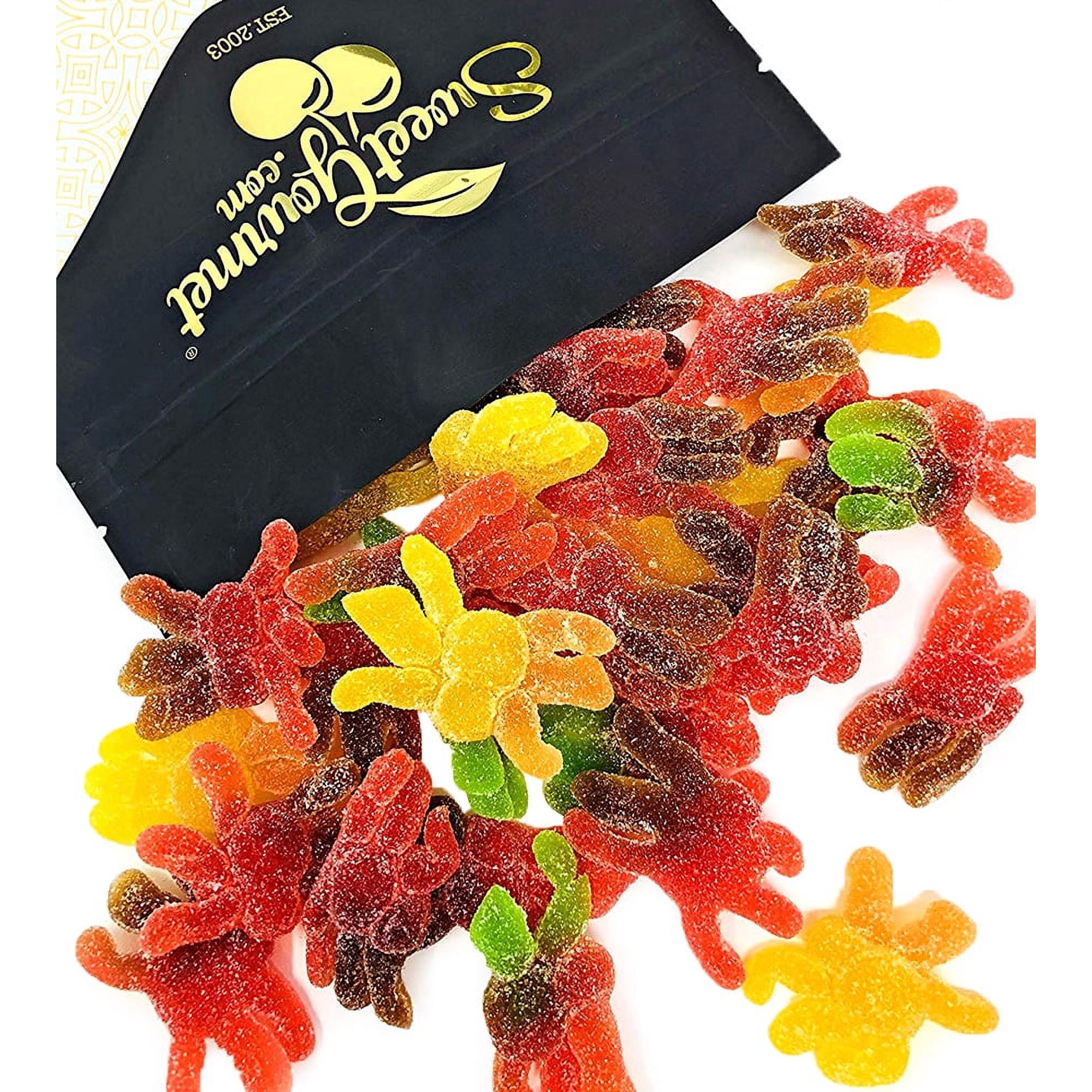 SweetGourmet Sugar Coated Spiders Gummy Candy, Halloween Shaped Fun Snack, 2 Pounds