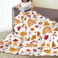 thumbnail image 6 of Honeii Fall Gnomes Harvest Print Fleece Blanket - Throw Blanket for Bed, Sofa, Couch, Camping, and Travel , Microplush Ultra Soft Warm Blanket-40"x30", 6 of 7