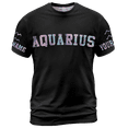 thumbnail image 2 of Lotusprinthandmade Aquarius Personalized Name Zodiac Sign Unisex T-shirt 3D S-5XL Multicolor, 2 of 5