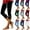 Black, variant on Smaickrr Capris Velvet Pants for Women Elastic Waisted Pants Workout Yoga Leggings High Waist Hollow Out Cropped Trousers
