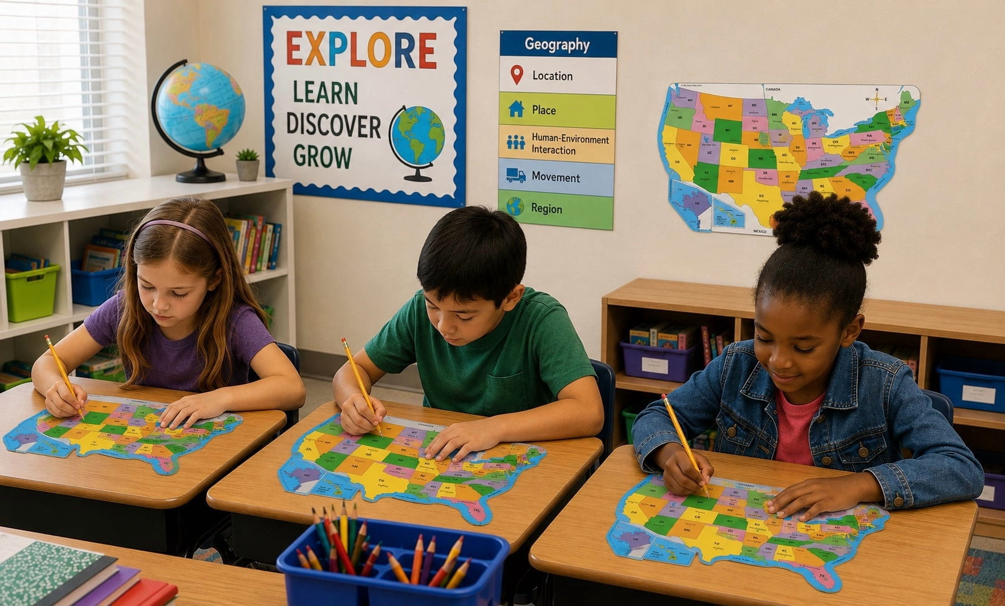 SHAPES ETC. Labeled U.S. -Practice Maps