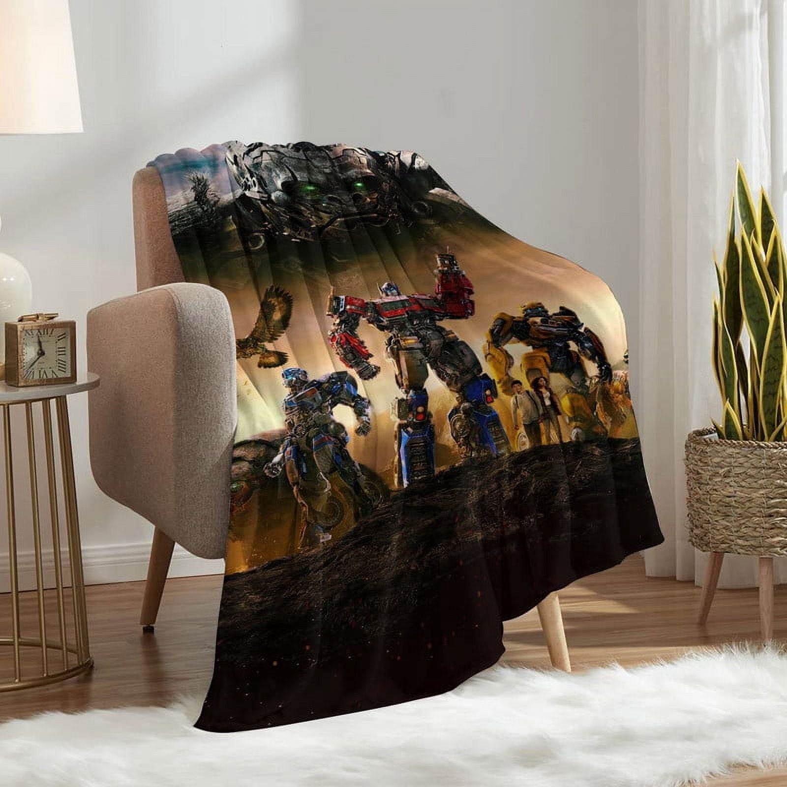 Transformers Rise Of The Beasts Throw Blanket Gifts for Fans Lover Girls Boys Women Present Hoodie Him Bed 30"x40"