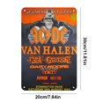 thumbnail image 4 of Placa Metal Vintage AC DC Pintura Hierro Rectangular Arte Pared Del 20x30cm, 4 of 9