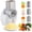 White, variant on Ruspela Electric Cheese Grater for Block Cheese - 3 in 1 Electric Rotary Grater Salad Shooter Electric Slicer for Cheeses,Fruits,Vegetables and Nuts,L