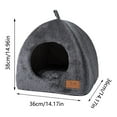 thumbnail image 3 of Triangle Cat Winter Warm Bed for Calm Sleep in Soft Cozy Pet Bed for Home Use, 3 of 6