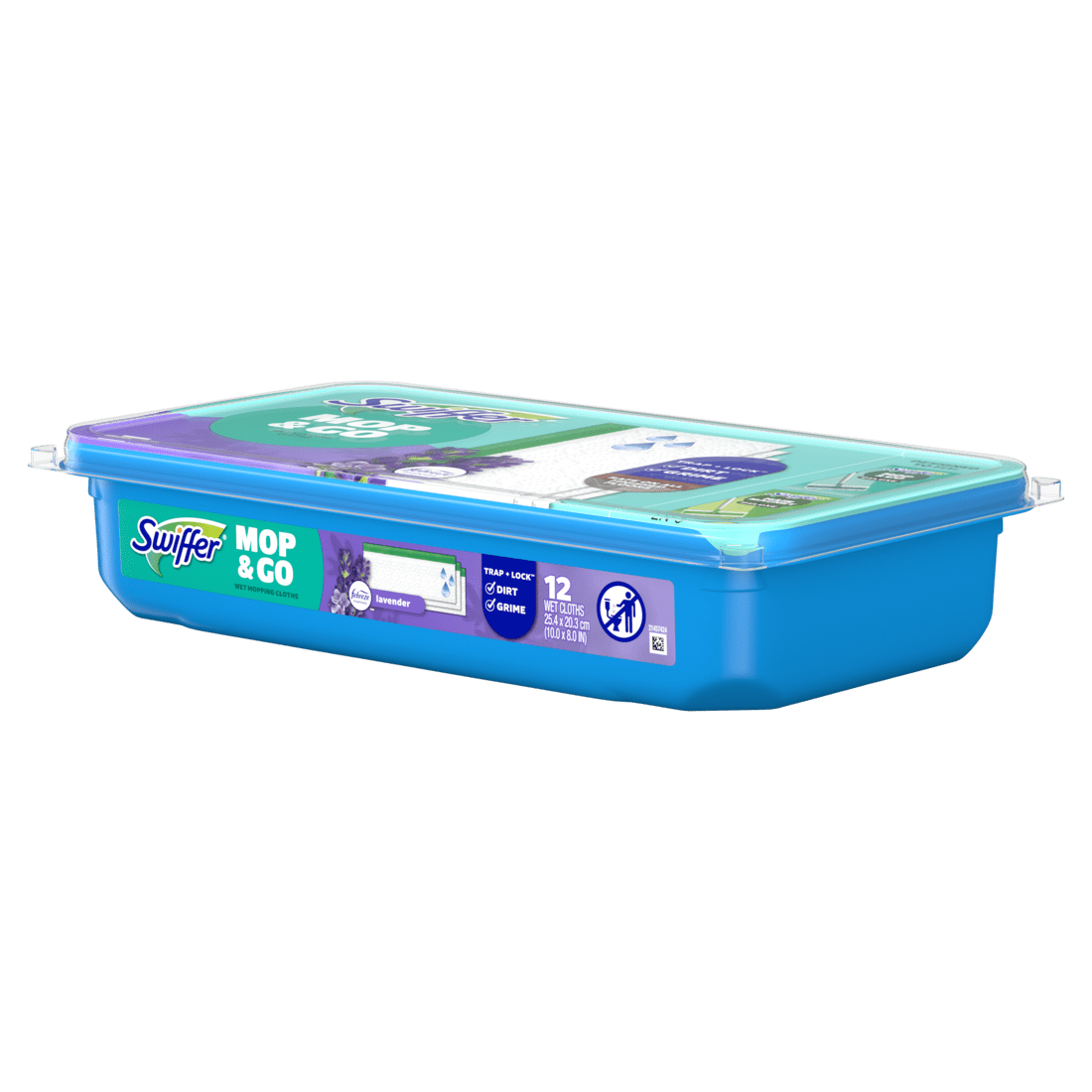 (6 pack) Swiffer Mop & Go, Wet Pads Refill, Floor Cleaner, Lavender, 12ct