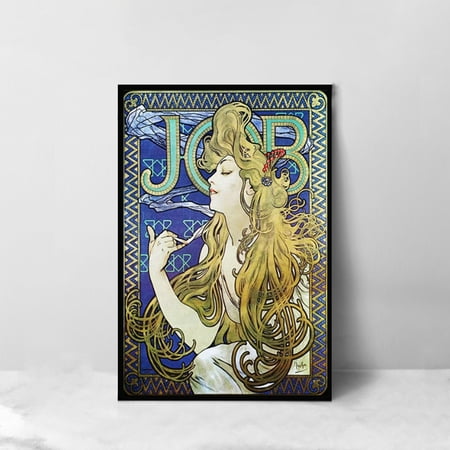 POSTER Alphonse Mucha Art Print, Work Cigarette Poster Print, Art Nouveau Home Decoration-NO FRAME