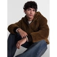 thumbnail image 4 of No Boundaries Fur Full Zip Hoodie Jacket, Men's Sizes XS-4XLT, 4 of 5