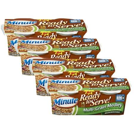(4 pack) (4 Pack) Minute Ready To Serve! Multi-Grain Medley Rice 2 Count Cups