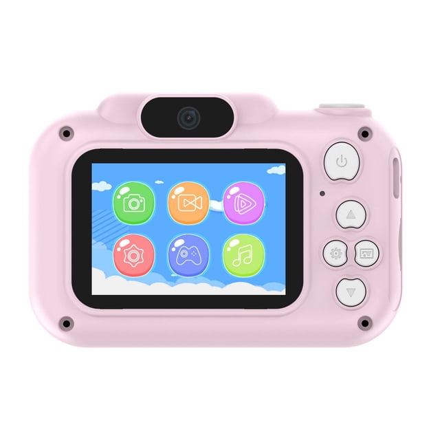 Cámara de juguete para niños Mini SLR, cámara de alta definición de 4.8MP, adecuada para niños de 3 a 6 años, cámara Mini DSLR para niños rosa