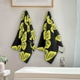 thumbnail image 4 of Yellow Butterflies Kitchen Hand Towels 2 PCS, Seamless Pattern Fingertip Bath Towels Ultra Soft and Highly Absorbent, Decorative Face Towels Dish Washcloths, 28.3"x14.4", 4 of 5
