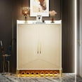 thumbnail image 3 of Tribesigns 6-Tier Shoe Storage Cabinet with Doors, 30 Pairs Shoe Rack Organizer for Entryway, Natural White, 3 of 9