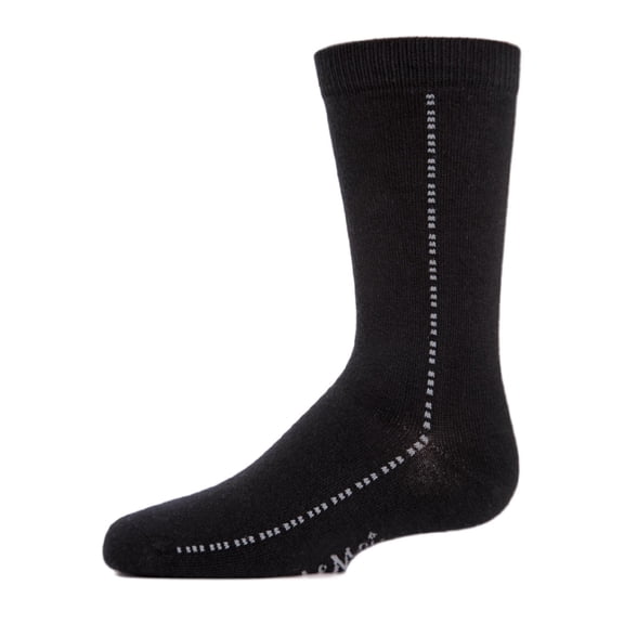 MeMoi Boys' Dots On Down Mercerized Cotton Crew Socks - Boys - Male, 8, Black