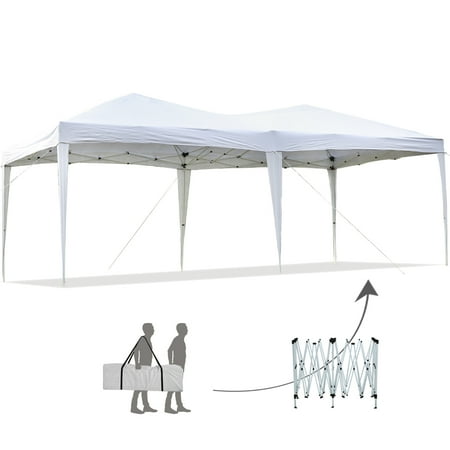 10'x20'EZ Pop Up Canopy Tent Instant Canopy Party Tent W/ Free Carry Bag Waterproof