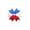 D, variant on JWZZYD Patriotic Mini Star Stripe Ribbon Bow, Small Red White Blue Flag Decorative Bow, 4th of July Independence Day Decor, for Hair Clips, Gift Wrapping, Crafts, and Party Decoration, A, 1 Pack