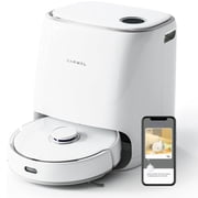 Restored NARWAL Freo Robot Vacuum and Mop Comb, Washing & Drying, Dirt Sense Ultra Clean, Auto Add Cleaner, LCD Display, Smart Swing, Arcuate-Route, WiFi, APP Control, White