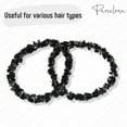 thumbnail image 6 of Parcelona Flexible Set of 4 Chenille Ponytail Holder Elastic Hair Ties, 6 of 84