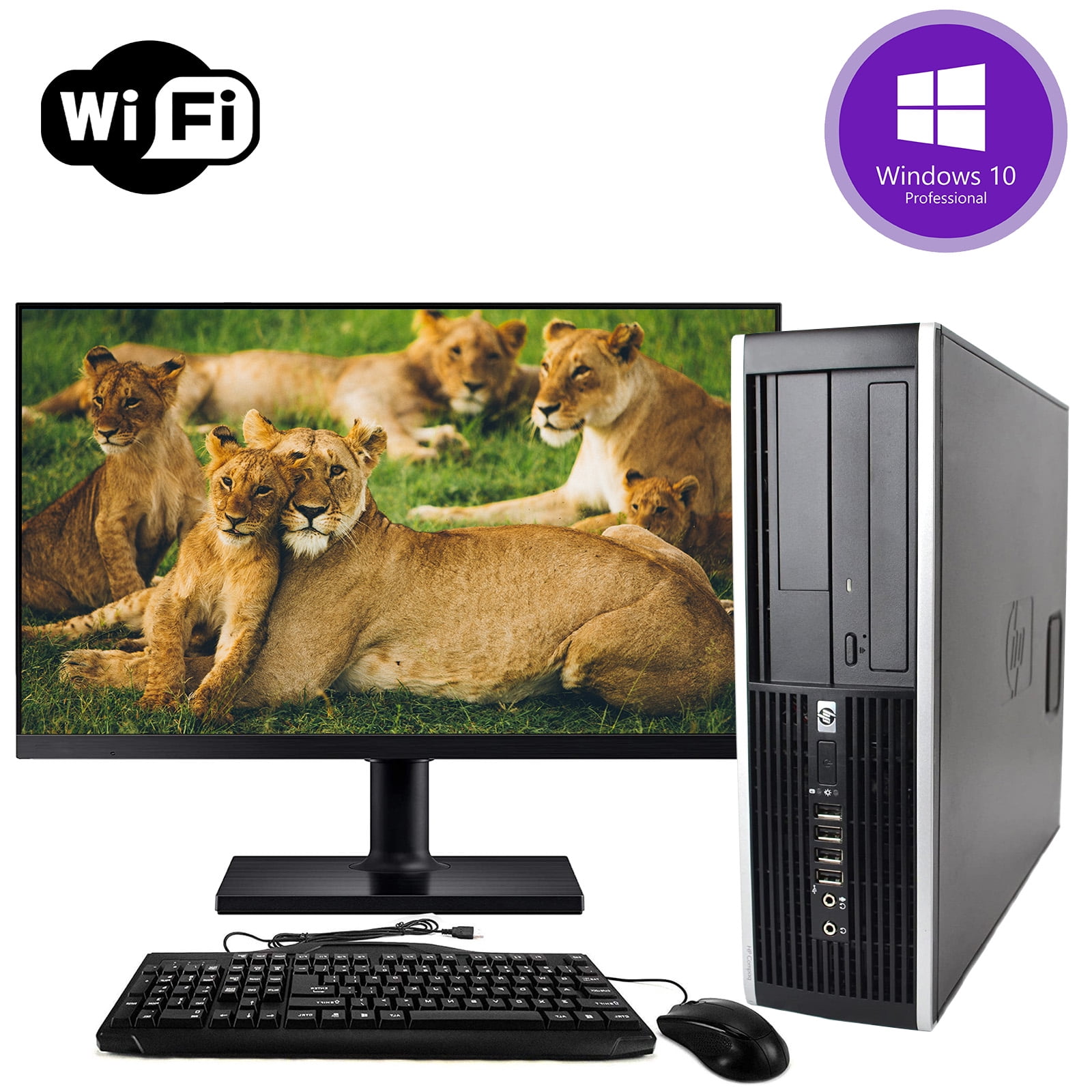 Used Windows 10 Pro 64bit Fast HP 8200 Desktop Computer Tower PC Intel ...