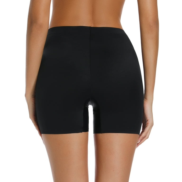VASLANDA Women's Comfortable Seamless Smooth Slip Shorts for Under Dresses