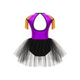 thumbnail image 2 of Zaldita Halloween Circus Ringmaster Costumes Girls Open Back Short Tulle Tutu Dress Leotard for Purple 14, 2 of 5