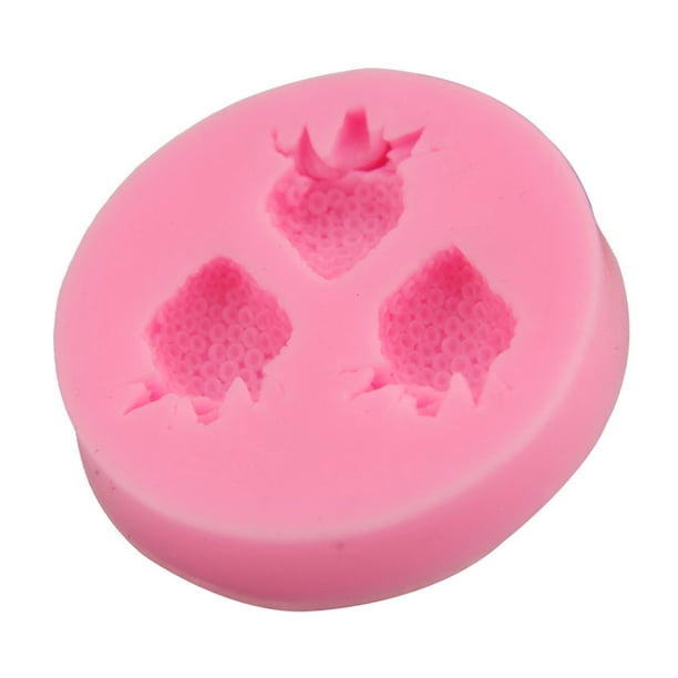 Juego De Moldes De Silicona Con Forma De Fresa. Herramientas Reutilizables Para Repostería Diy Para Fondant, Cupcakes, Chocolate Y Decoraciones Para Dulces Antiadherentes.