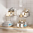 thumbnail image 4 of Organizador de Baño Vtopmart Transparente de 2 Niveles 30x19x25 cm, 4 of 7
