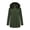 Army Green, variant on Sentmoon Raincoat Windproof Hooded Neck Fall Jackets Women Long Sleeve Waterproof Jackets for Women with Pockets for Travel Hiking Camping
