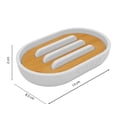 thumbnail image 3 of Jabonera Mainstays 2 x 8.5 x 13 cm Diseño Liso Color Blanco, 3 of 4