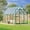 Green, variant on EastVita 6x9 Ft Aluminum-Framed Polycarbonate Greenhouse Kit Adjustable Roof Vent Clear Pop-up Greenhouse Blue