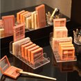 thumbnail image 5 of Organizador de paleta de sombra de ojos, bandeja de almacenamiento de polvo, estante de cosméticos para mujer, organizador de maquillaje, soporte para compartimento de herramientas de maquillaje, 5 of 5