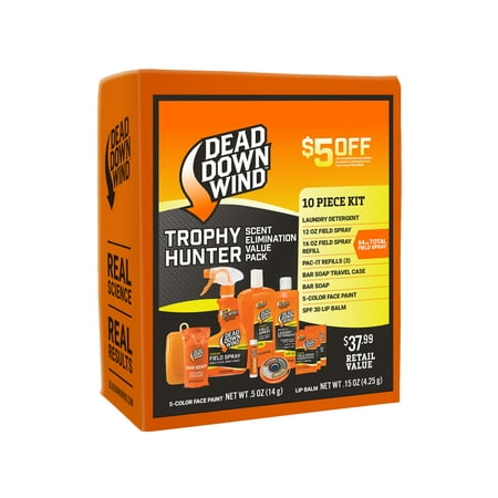 Dead Down Wind 2085 Trophy Hunter Kit 64oz Field Spray 8oz Laundry